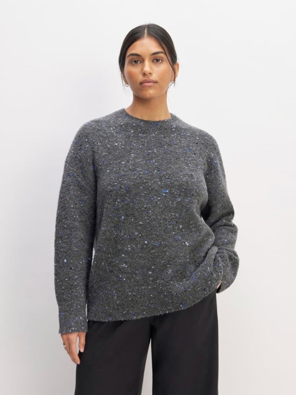 Everlane - The Confetti Crew in Charcoal Size Medium
